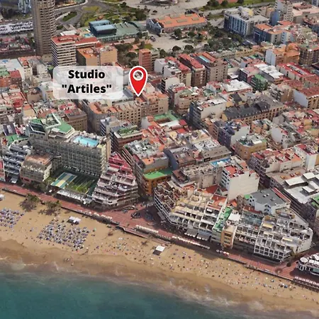 Minimalist & Exterior Next To The 公寓 大加那利岛拉斯帕尔马斯